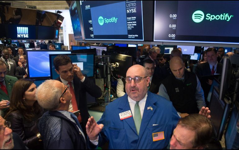 Spotify inció sus acciones a un precio de 165.90 dólares. AFP / B. R. Smith