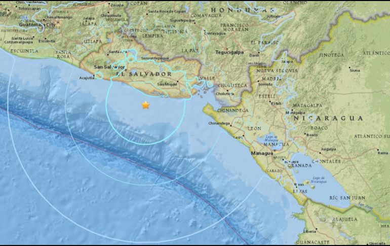 Las réplicas se presentaron desde las 17:23 hora local del lunes, cuando que se produjo el evento, hasta las 14:00 horas de este martes. ESPECIAL / www.earthquake.usgs.gov