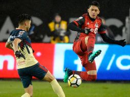 El incidente ocurrió cuando los equipos se fueron al descanso en el duelo entre Toronto y América, por la semifinal de ida de la Liga de Campeones de la Concacaf. AP / N. Denette