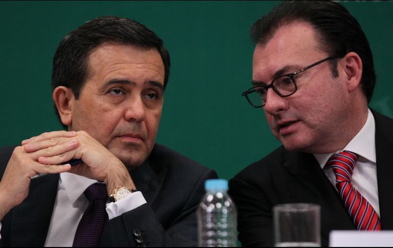 El viaje de los secretarios se da previo al encuentro trilateral de los ministros responsables de la negociación del TLCAN. NTX / ARCHIVO