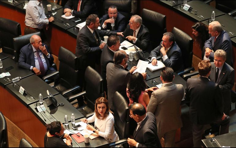 Desde que Trump llegó a la presidencia de Estados Unidos, este es el primer pronunciamiento enérgico que emite el Senado mexicano. SUN/ J. Reyes