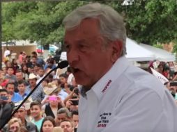 López Obrador realizó un acto proselitista en la ciudad fronteriza de Piedras Negras, Coahuila. YOUTUBE / Andrés Manuel López Obrador