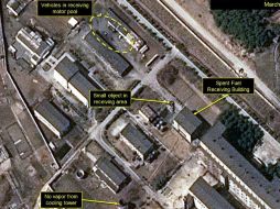 Advierten que las imágenes también muestran unas excavaciones cercanas que podrían estar destinadas a que el reactor opere 