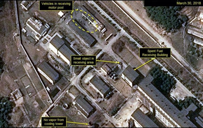 Advierten que las imágenes también muestran unas excavaciones cercanas que podrían estar destinadas a que el reactor opere 