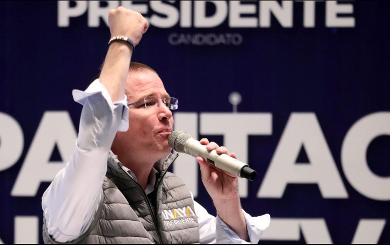 En un evento proselititsta realizado en Puebla, Anaya externó su apoyo a la reacción de Peña Nieto ante la decisión de Trump de militarizar la frontera. SUN / A. Ojeda