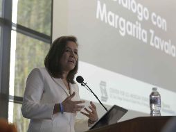 Zavala agregó que el país necesita de gente valiente y comprometida para propiciar el crecimiento de México. SUN/ L. Cortés