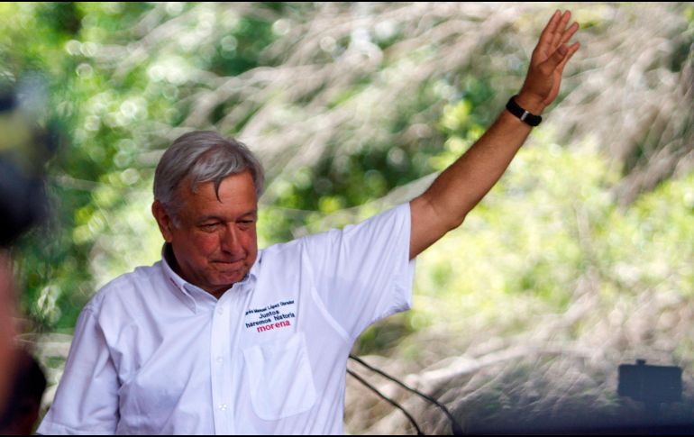 En caso de ganar las elecciones el 1 de julio, dice, el suyo será un gobierno sin lujos. Indica que gobernará con austeridad y sin soberbia. AFP / J. Aguilar