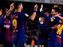 El Barcelona fue prácticamente el único actor sobre el césped del Camp Nou. AFP/J. Lago