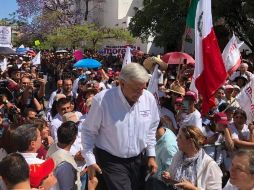 Durante el fin de semana López Obrador recorre localidades de Jalisco y Guanajuato (foto). FACEBOOK / PartidoMorenaMx
