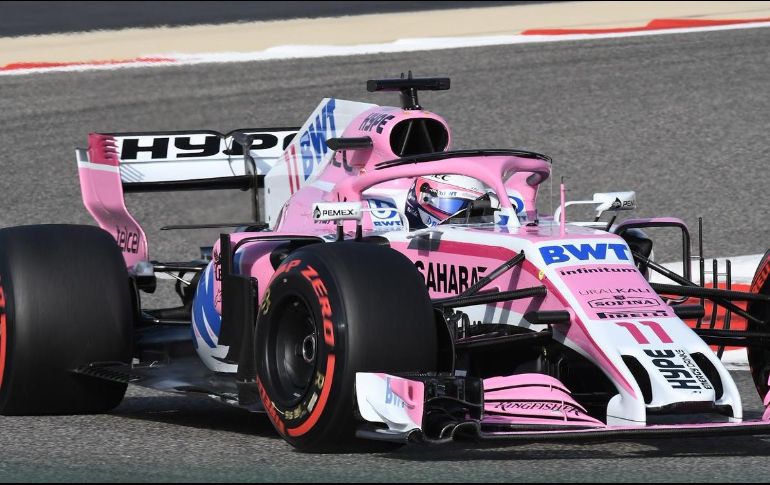 Pérez se muestra optimista y ya piensa en el próximo Gran Premio, que se disputará en China la semana próxima. TWITTER/@Escuderiatelmex