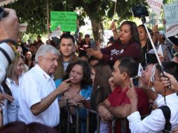 La decisión fue dada a conocer en un mitin encabezado por Andrés Manuel López Obrador en Tepatitlán. EL INFORMADOR / A. Camacho