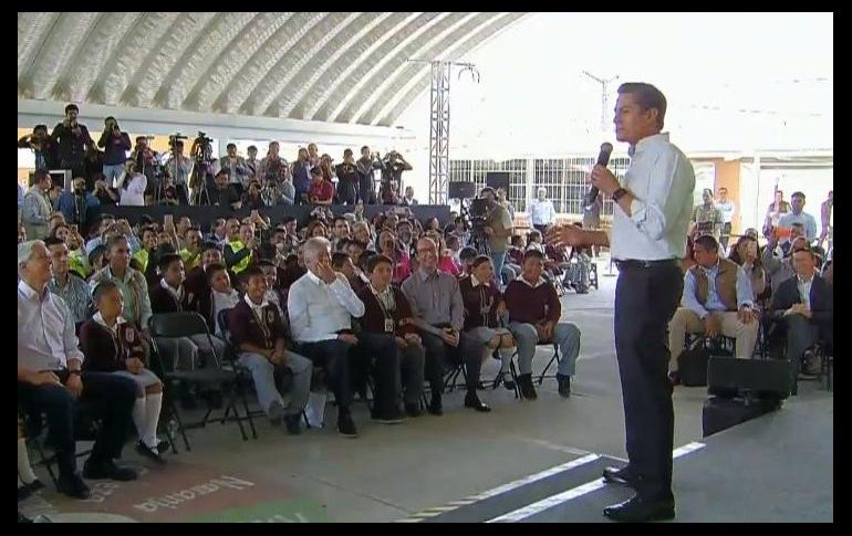 Peña encabezó el evento Educación y Conectividad para el Desarrollo de Habilidades Digitales tras el regreso a clases. TWITTER / @PresidenciaMX