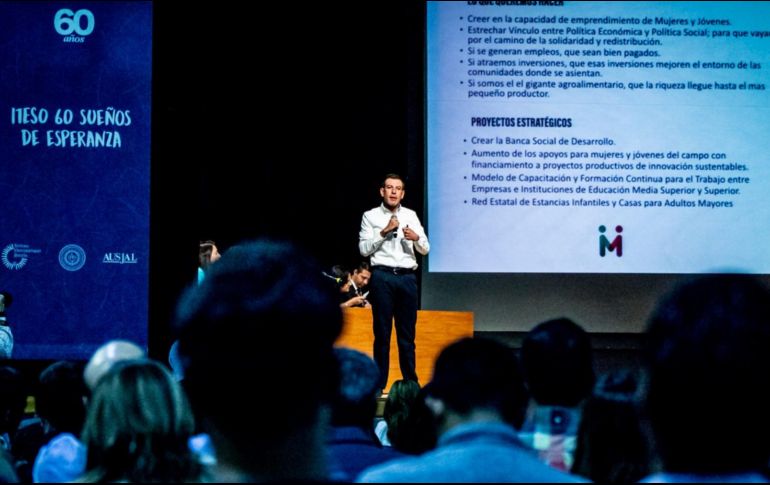 Castro Reynoso participó en el Foro Diálogos por México, en el ITESO. TWITTER / @micasrey