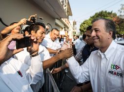 El candidato presidencial emitió su solidaridad respecto al fallo del TEPJF sobre Rodríguez Calderón. SUN / G. Espinosa