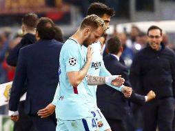 Se espera que el mediocampista pueda estar disponible para la final de la Copa del Rey contra el Sevilla, con lo que se perdería los dos próximos partidos de Liga contra el Valencia y el Celta. EFE / R. Antimiani