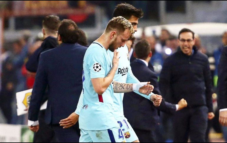 Se espera que el mediocampista pueda estar disponible para la final de la Copa del Rey contra el Sevilla, con lo que se perdería los dos próximos partidos de Liga contra el Valencia y el Celta. EFE / R. Antimiani