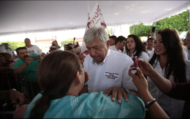 López Obrador adelantó que tendrá una ventaja de hasta 15 millones de votos, para tener un triunfo con un alto margen. EL INFORMADOR / F. Atilano