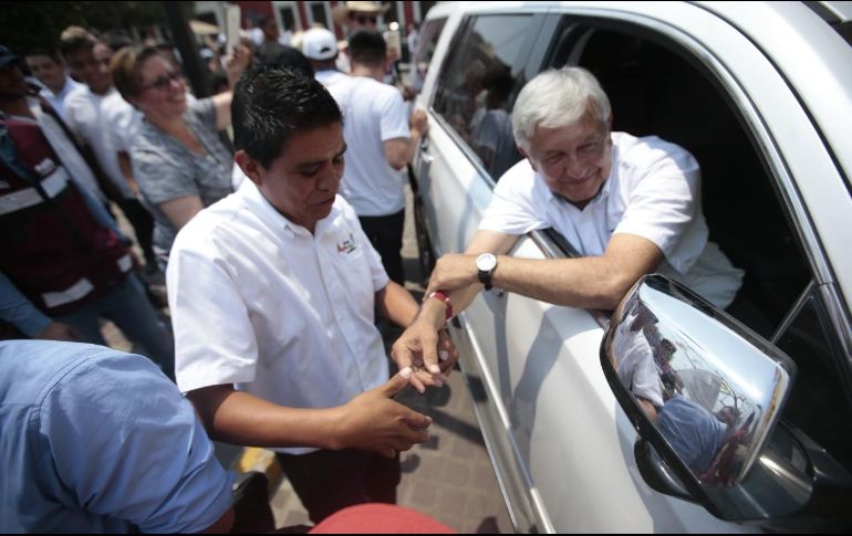López Obrador adelantó que tendrá una ventaja de hasta 15 millones de votos, para tener un triunfo con un alto margen. EL INFORMADOR / F. Atilano