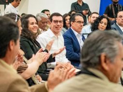 El candidato sostuvo un encuentro con el Colegio de Ingenieros Civiles del Estado de Jalisco. TWITTER / @micasrey