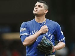 El cerrador mexicano de los Azulejos de Toronto tiene marca de 100 juegos salvados en su carrera en la Gran Carpa. AP