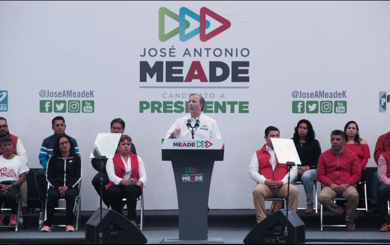 El candidato recibió el apoyo de la organización Antorcha Campesina. NTX / ESPECIAL