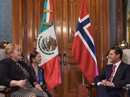 En la reunión revisaron el cumplimiento de compromisos de la Agenda 2030 y suscribieron una declaración conjunta y un acuerdo de colaboración en materia de pesca y acuacultura. TWITTER / @PresidenciaMX