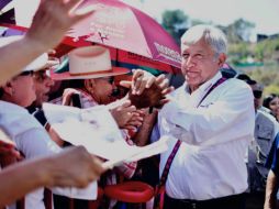 El candidato presidencial de la coalición 