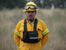 Abraham Villeda es combatiente forestal en la Dirección de Medio Ambiente de Zapopan. EL INFORMADOR/F. Atilano