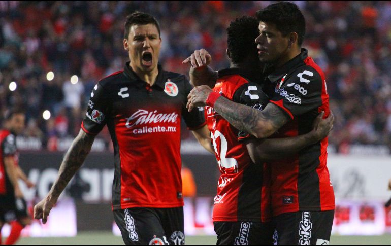 Xolos presionó desde el inicio al cuadro bajo del Rebaño y no tardó en obtener frutos. EFE / A. Zepeda