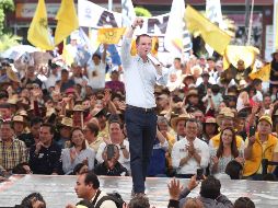 El abanderado presidencial de la coalición Por México al Frente, sostuvo que para atacar el problema se requiere de mayor inteligencia, tecnología, para dar resultados. SUN / A. Ojeda