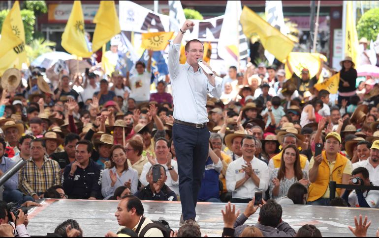 El abanderado presidencial de la coalición Por México al Frente, sostuvo que para atacar el problema se requiere de mayor inteligencia, tecnología, para dar resultados. SUN / A. Ojeda