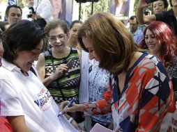 La exprimera dama dijo que de llegar a la Presidencia revisaría el IEPS que tiene la gasolina y que con lo recaudado se podría generar un fondo. NTX / ESPECIAL