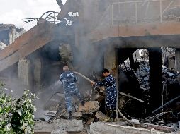 El viernes, Estados Unidos, Francia e Inglaterra lanzaron un ataque contra Siria. AFP / L. Beshara