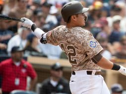 Encendido. El mexicano Christian Villanueva conectó su quinto cuadrangular de la temporada. AP