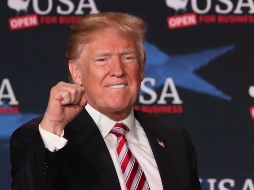 Trump participó en una mesa redonda en el estado de Florida. AFP / J. Raedle