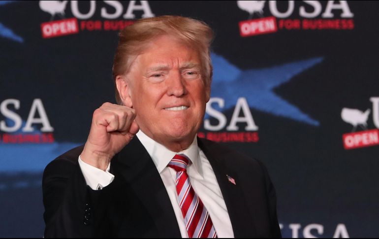 Trump participó en una mesa redonda en el estado de Florida. AFP / J. Raedle