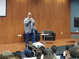 El contendiente a la gubernatura visitó el Tecnológico de Monterrey para dialogar con la comunidad de dicha institución.  EL INFORMADOR / R. Rivas