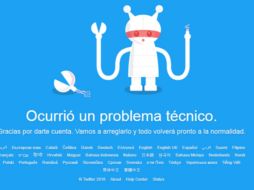 La caída ha afectado en mayor medida a usuarios de México, EU, Japón, Reino Unido y Filipinas. ESPECIAL / TWITTER