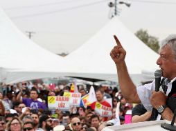 La agencia recuerda que el candidato López Obrador ha expresado su oposición a la construcción del aeropuerto. SUN / ARCHIVO
