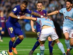 Los catalanes jugaron con diez hombres desde el minuto 71 por la expulsión de Sergi Roberto. AFP/M. Riopa