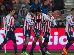 Rodolfo Pizarro adelantó al Rebaño apenas iniciaban las acciones, esto fue clave para mantener la confianza del equipo. MEXSPORT  / J. Ramírez