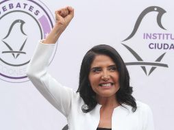 El debate en la Ciudad de México inició después de las 19:30 horas. NTX / G. Durán