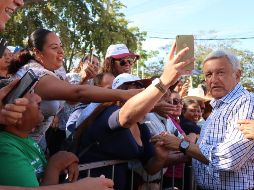 Según el propio López Obrador, se encuentra más arriba en las encuestas que en elecciones anteriores.  NTX / A. Monroy