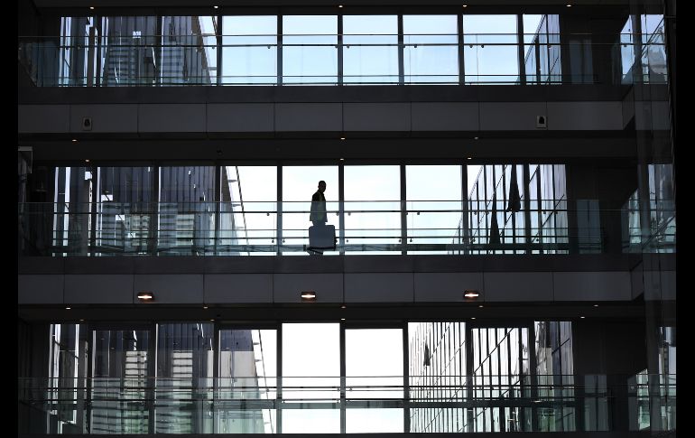 Aspecto de las nuevas instalaciones de las oficinas centrales de la OTAN en Bruselas, Bélgica, en el marco de un tour para prensa. AFP/E. Dunand