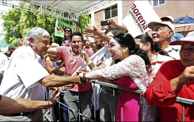 Andrés Manuel resaltó que durante el debate presidencial no se subirá al ring, por lo que evitaría enojarse, engancharse o caer en provocaciones. SUN / V. Rosas