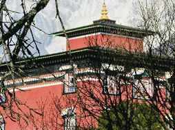 El monasterio de Tiangboche, se ubica tan solo a tres mil 750 metros de altura entre las cumbres de los Himalayas, camino al Everest. EL INFORMADOR/ P. Somellera