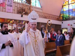 Durante las oraciones, el purpurado rezó por los obispos, presbíteros y diáconos 