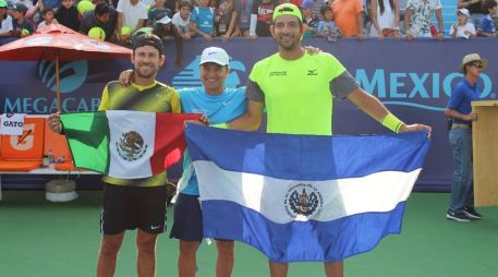 Arévalo y Reyes s impusieron por 7-6 y 7-5 al británico Brydan Klein y al sudafricano Ruan Roelofs. FACEBOOK/@JaliscOpen