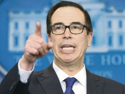 Steven Mnuchin. El secretario del Tesoro dio un modesto primer paso hacia un arreglo de las divergencias comerciales entre EU y China. AP