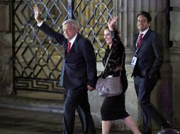 Andrés Manuel López Obrador fue el primero en irse del panel, sin despedirse y sin darle la mano a los otros candidatos. AFP / A. Estrella